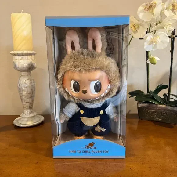 Labubu Time to Chill Pop Mart Plush Collectible Toy Authentic - Picture 1 of 12